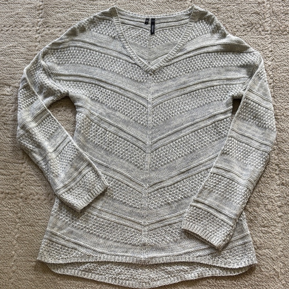 Maurices Light Gray V-Neck Sweater